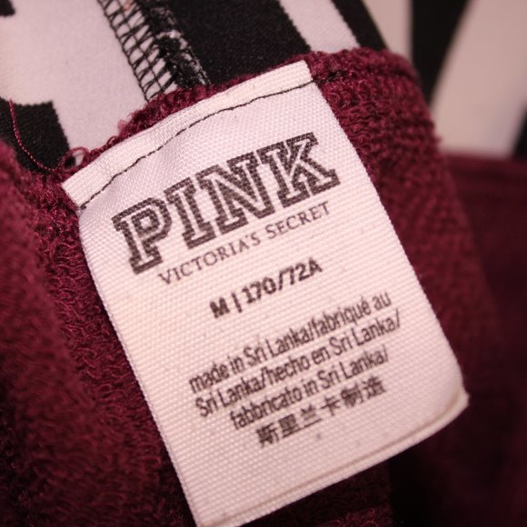 PINK Victoria's Secret Maroon Booty Shorts - Picture 3 of 4